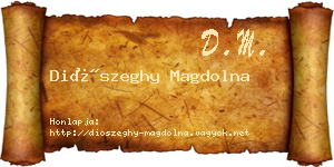 Diószeghy Magdolna névjegykártya