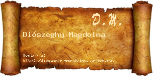 Diószeghy Magdolna névjegykártya